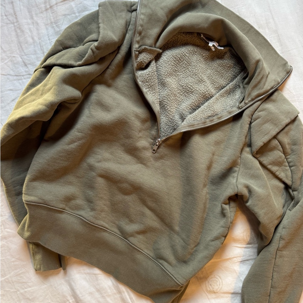 Frame Denim Olive Green Pullover